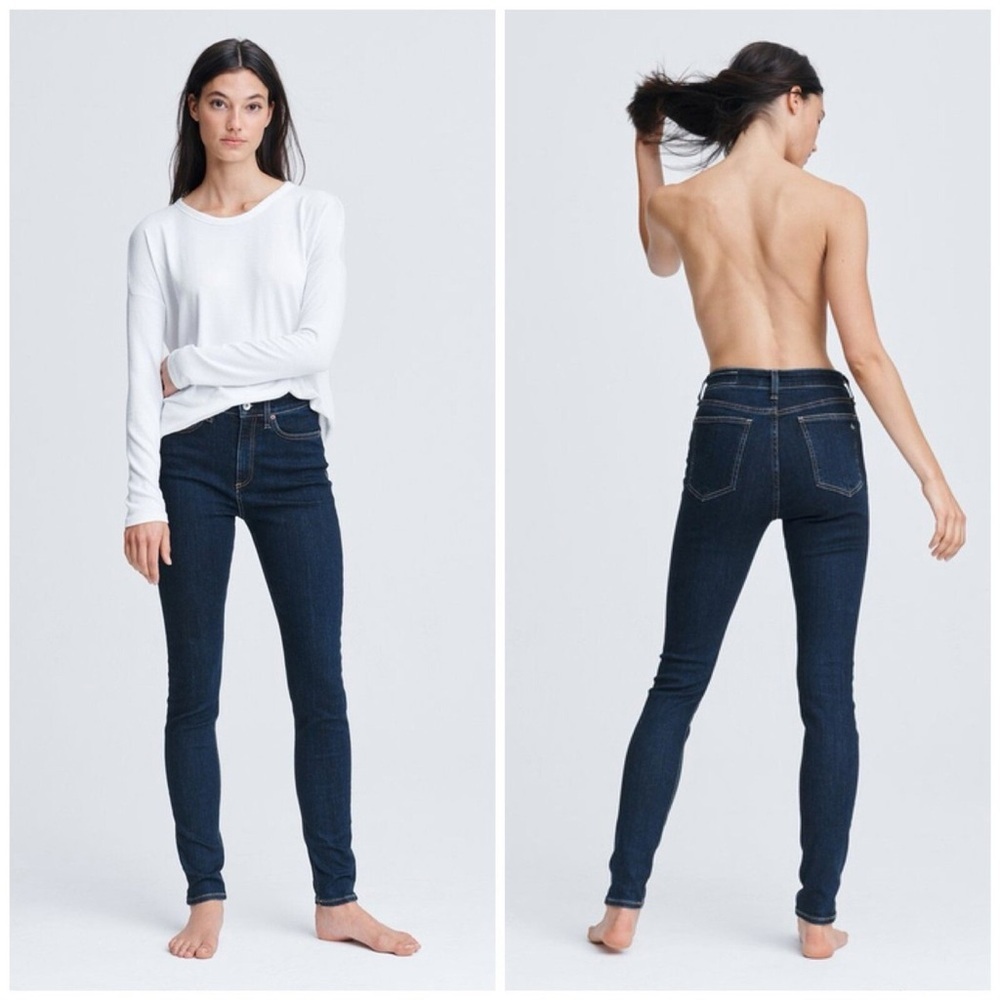 Rag and Bone high rise skinny Dark Blue Women's Jeans size 26
